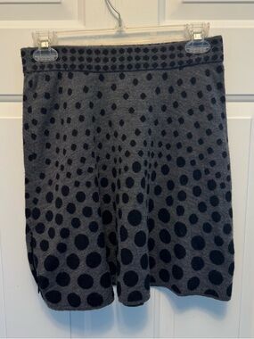 Krimson Klover Gray Knit Polka Dot Sweater